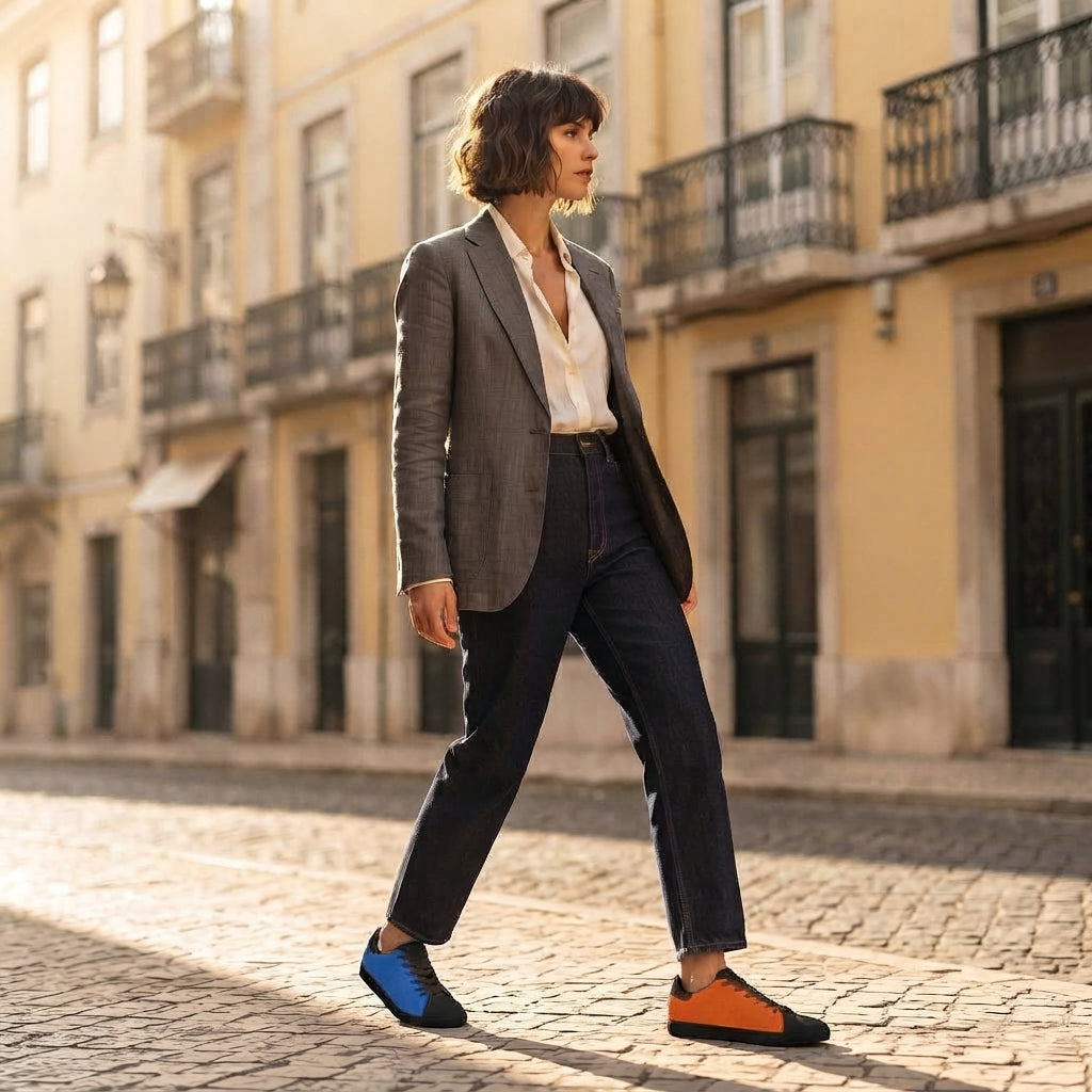 Solaris Noir Leather Sneakers