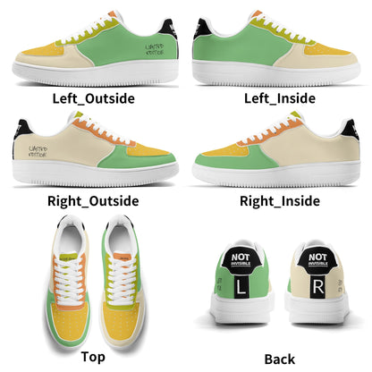 Multiview of a sneaker showing different angles and sides.